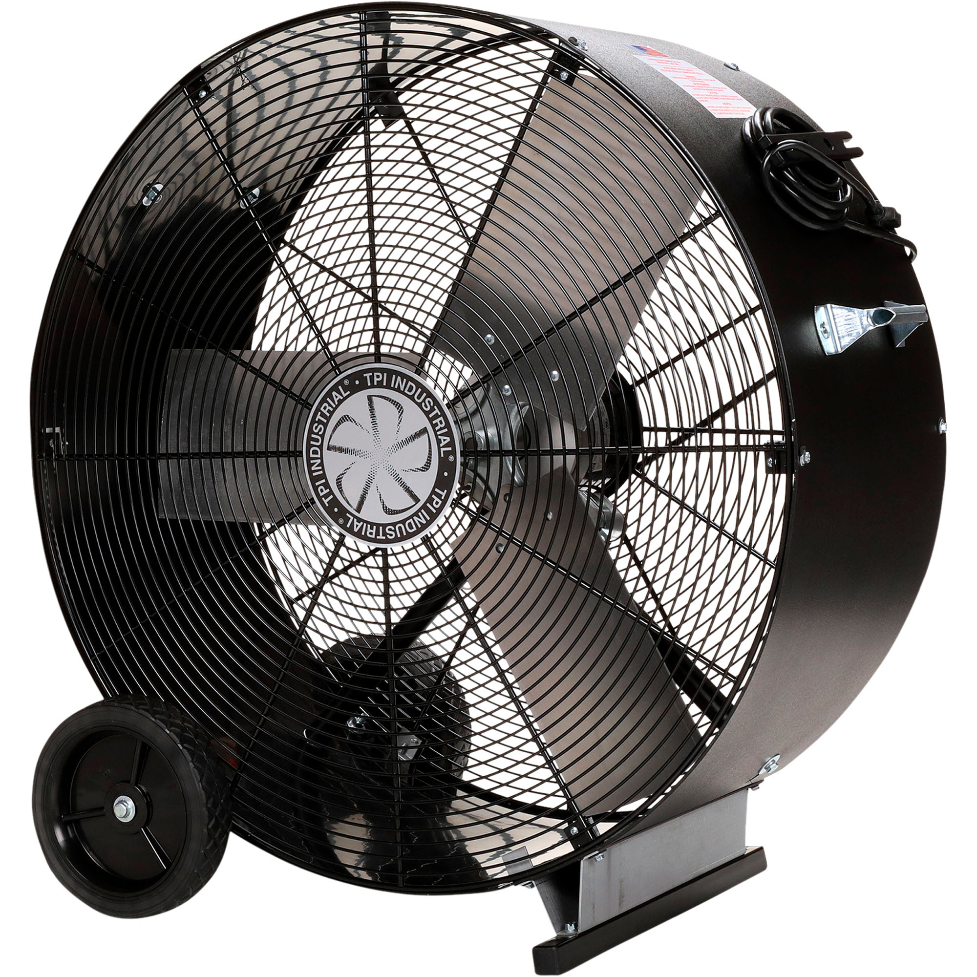 TPI Industrial Drum Fan - 30in. Diameter, 1/4 HP, 120 Volts, 7,800 CFM, 2-Speed, Model# PBX 30-D